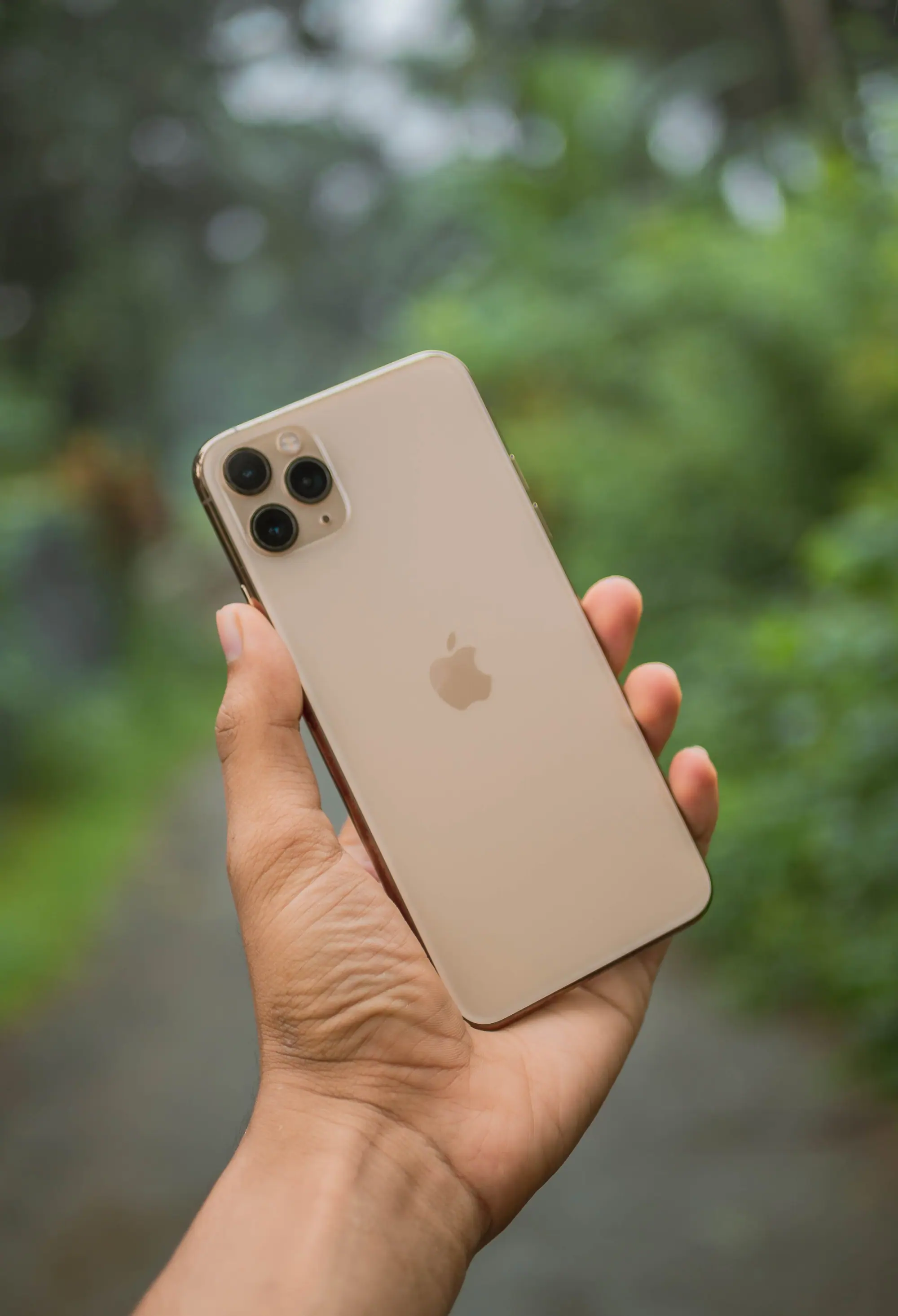 Smartphone screen as the place where field-test values appear